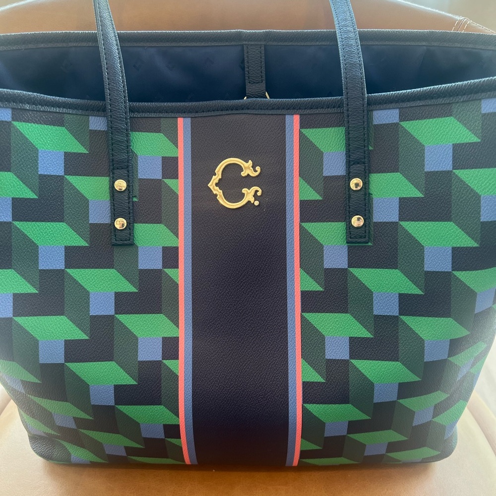 C Wonder large tote & matching makeup case